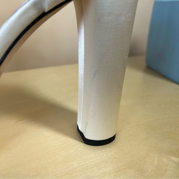 Jimmy Choo Ivory White Satina Platform Sandals 40.5 - Picture 4 of 16